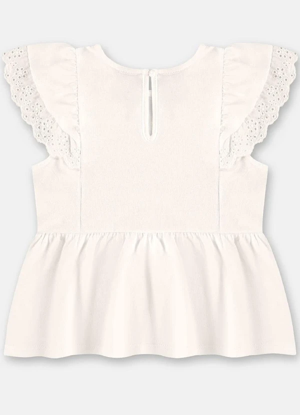 Up Baby - Bata Infantil em Algodão Branco 4