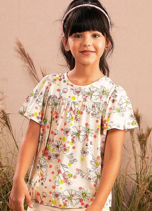 Bugbee - Bata Infantil em Viscose Branco - BUGBEE