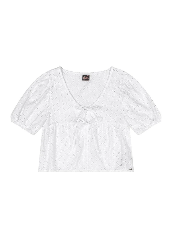 Gloss - Bata Juvenil em Laise Branco 3