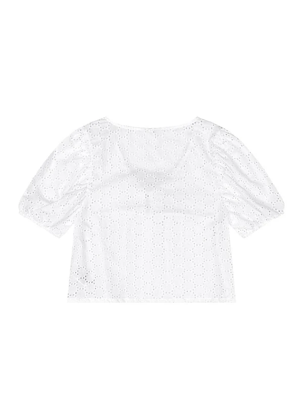 Gloss - Bata Juvenil em Laise Branco 4