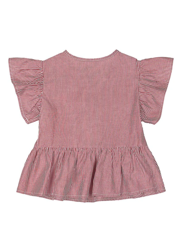 Quimby - Bata Listrada Menina Vermelho 4