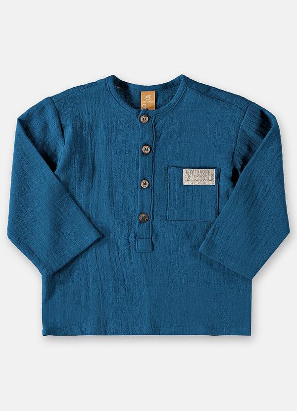 Up Baby - Bata Manga Longa Bebê Azul