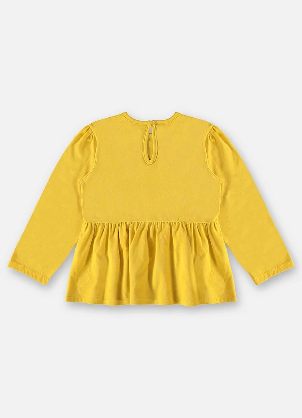 Up Baby - Bata Manga Longa Infantil Menina Amarelo 2