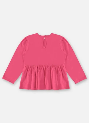 Up Baby - Bata Manga Longa Infantil Menina Rosa - UP BABY