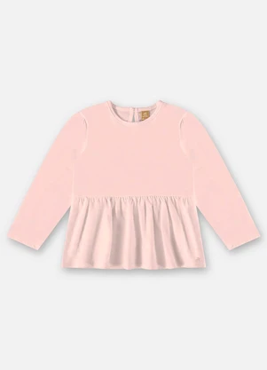 Up Baby - Bata Manga Longa Infantil Menina Rosa - UP BABY