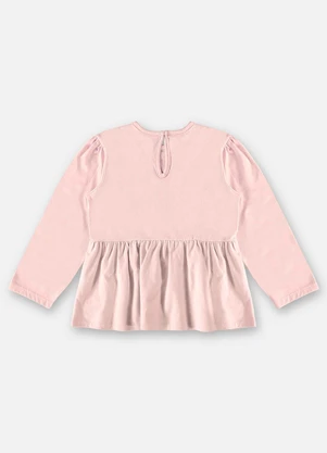 Up Baby - Bata Manga Longa Infantil Menina Rosa - UP BABY