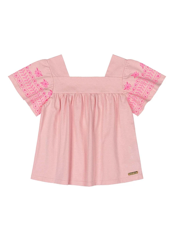 Quimby - Bata Meia Malha Menina Rosa 4