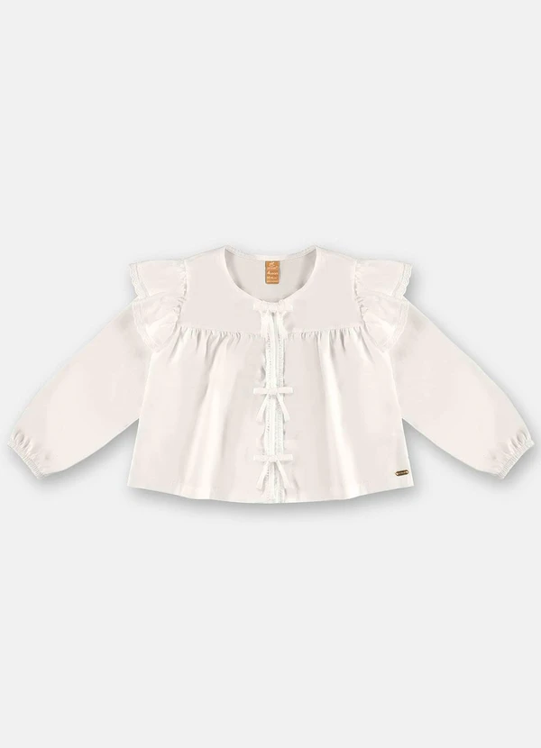 Up Baby - Bata Menina em Tricoline Bege 3