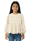 Carinhoso - Blusa Bata com Laços Off White - variação: Off White