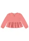 Carinhoso - Blusa Bata Texturizada Menina Rosa - variação: Rosa