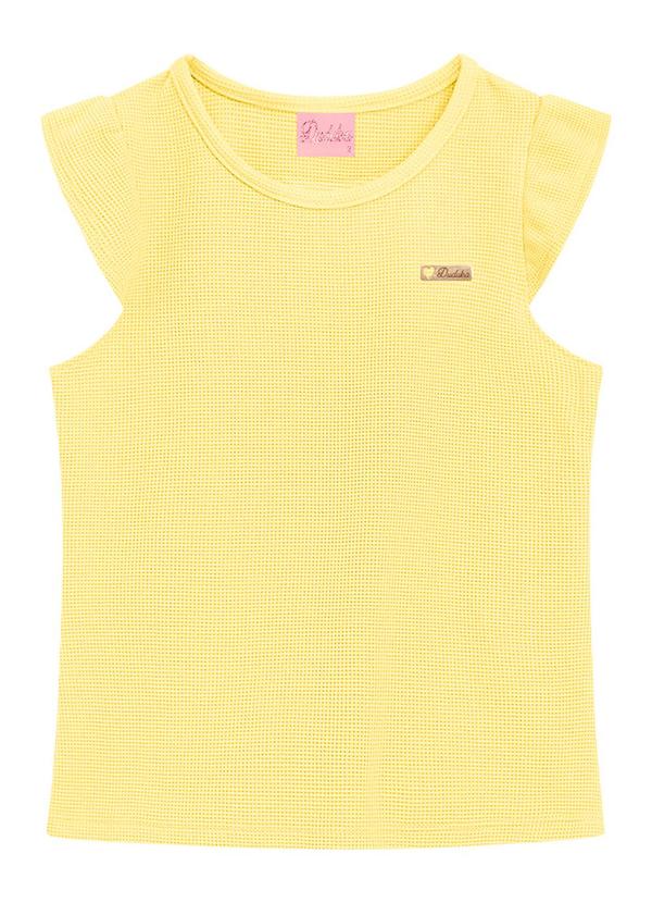 Duduka - Blusa Infantil Menina Amarelo