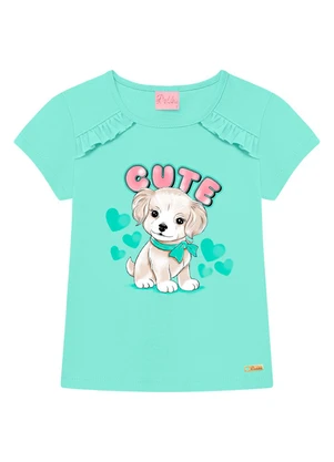 Duduka - Blusa Infantil Menina Azul - DUDUKA