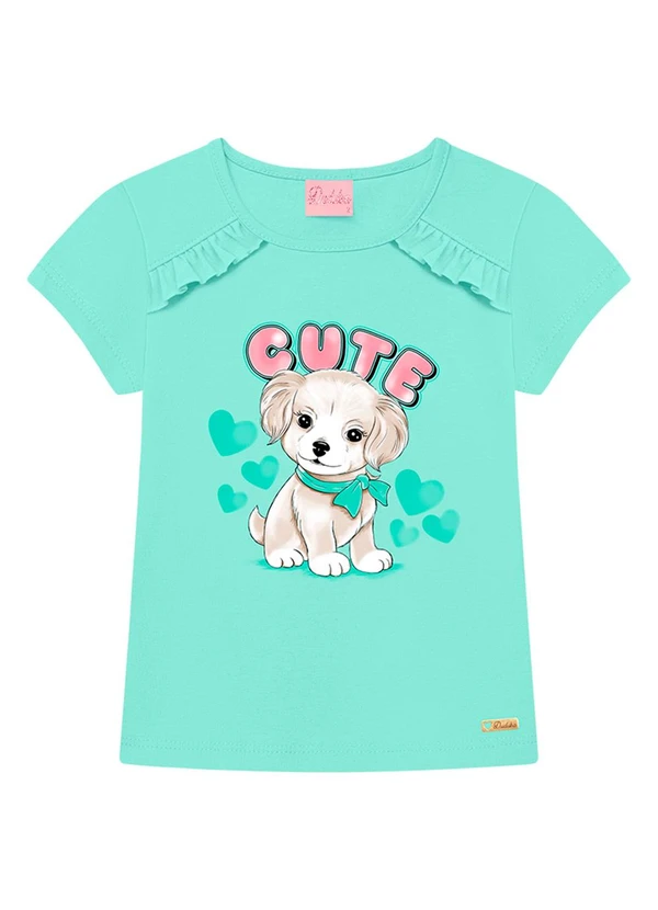 Duduka - Blusa Infantil Menina Azul