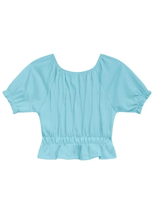 Duduka - Blusa Infantil Menina Azul - DUDUKA