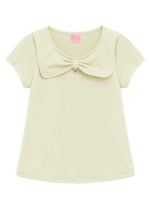 Duduka - Blusa Infantil Menina Bege - DUDUKA