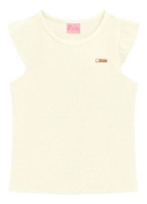 Duduka - Blusa Infantil Menina Bege - DUDUKA