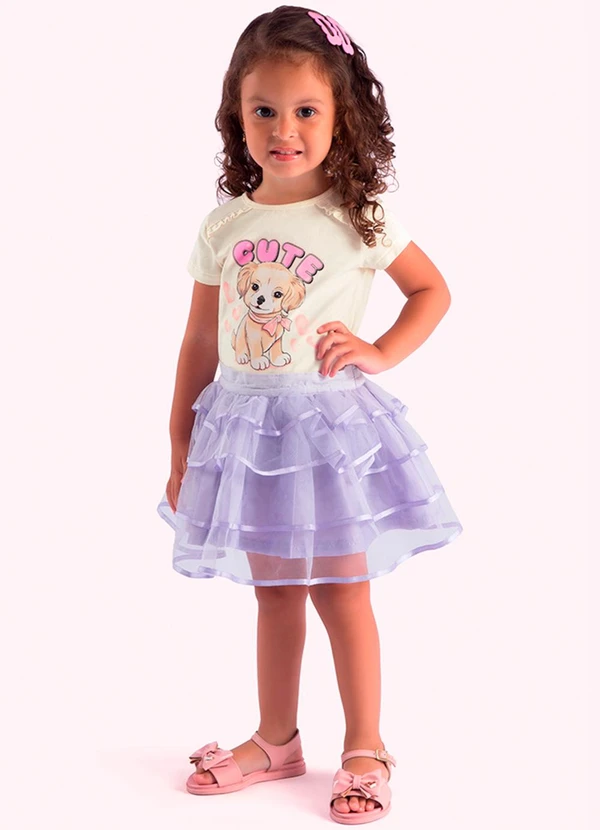 Duduka - Blusa Infantil Menina Branco 2
