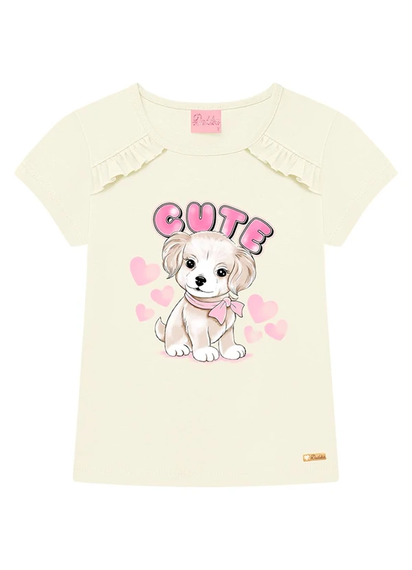 Duduka - Blusa Infantil Menina Branco 3