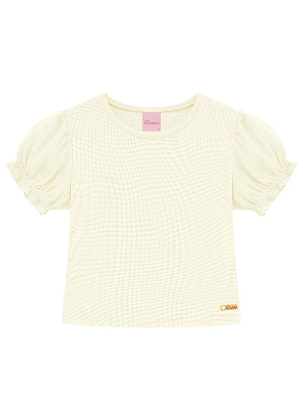 Duduka - Blusa Infantil Menina Branco