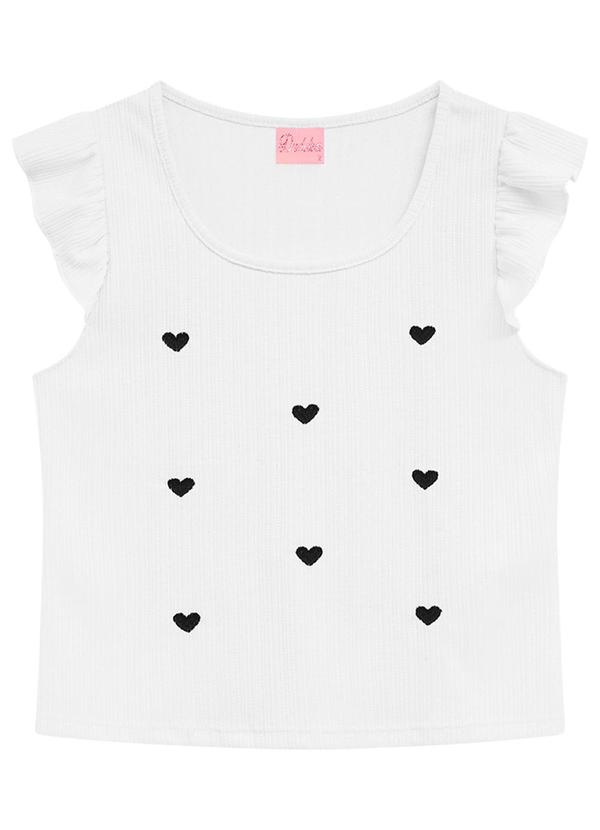 Duduka - Blusa Infantil Menina Branco 3