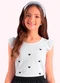 Duduka - Blusa Infantil Menina Preto - variação: Branco