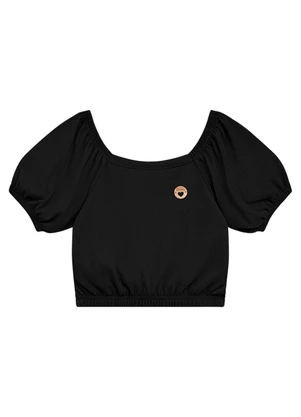 Duduka - Blusa Infantil Menina Preto - DUDUKA