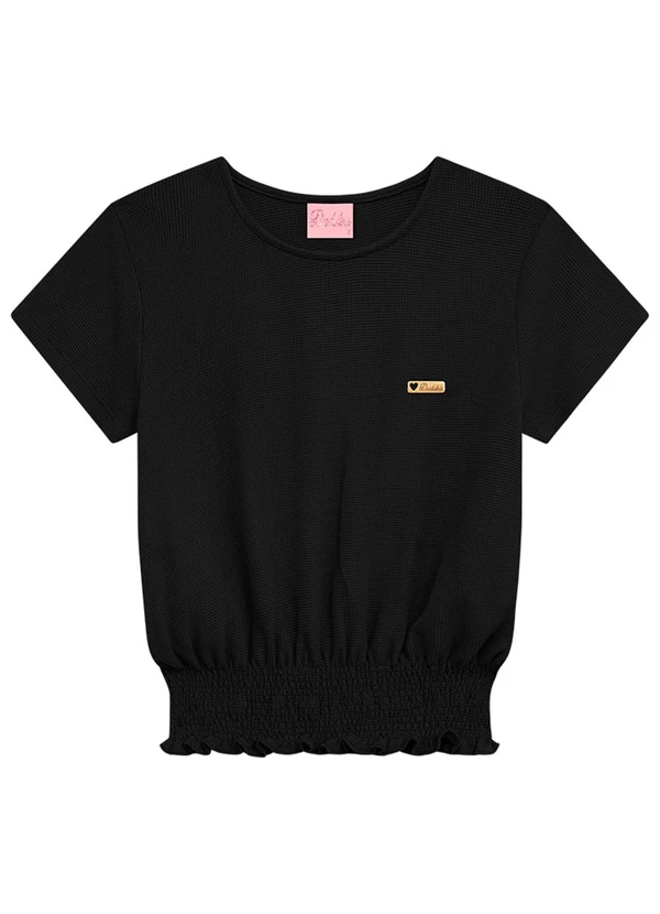 Duduka - Blusa Infantil Menina Preto