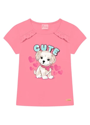 Duduka - Blusa Infantil Menina Rosa - DUDUKA