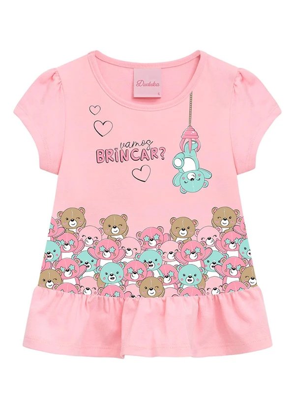 Duduka - Blusa Infantil Menina Rosa 3
