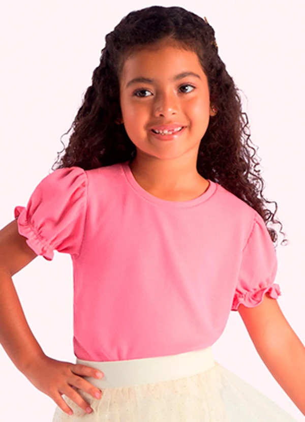 Duduka - Blusa Infantil Menina Rosa