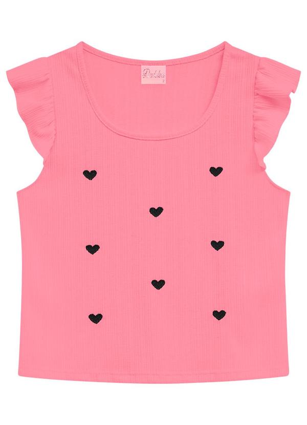 Duduka - Blusa Infantil Menina Rosa