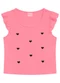 Duduka - Blusa Infantil Menina Preto - variação: Rosa