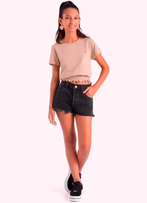 Duduka - Blusa Infantil Menina Rosa - DUDUKA