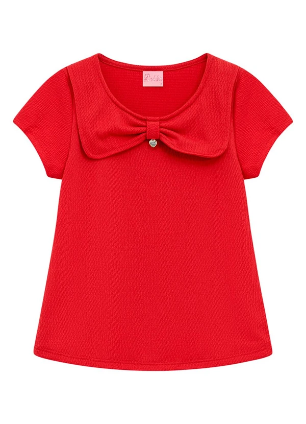 Duduka - Blusa Infantil Menina Vermelha 3