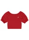 Duduka - Blusa Infantil Menina Salmão - variação: Vermelho