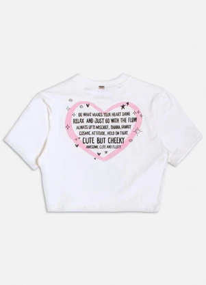 Authoria - Baby Tee Off White do Stitch Branco - AUTHORIA
