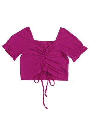 Soft Bonni - Blusa Ajustavel Infantil Feminino Rosa - SOFT BONNI