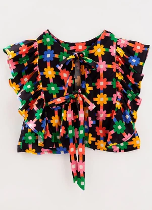 Fábula - Blusa Ceramica Preto - FÁBULA