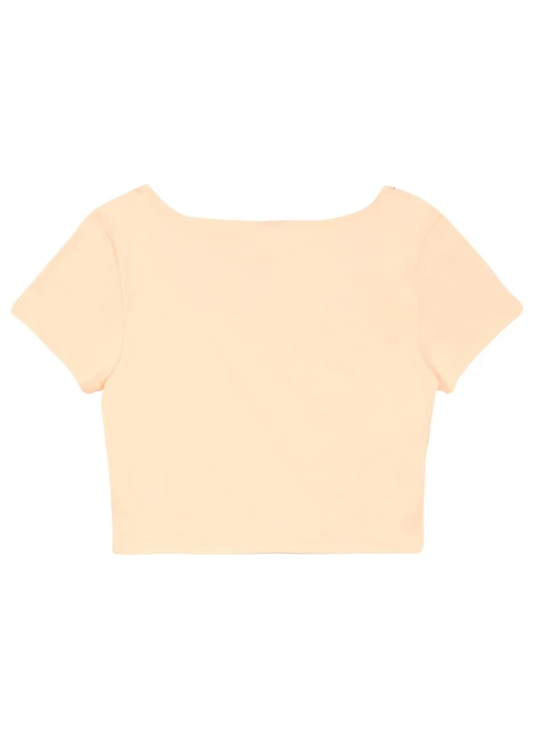 Gloss - Blusa Cropped Básica para Menina Gloss Laranja
