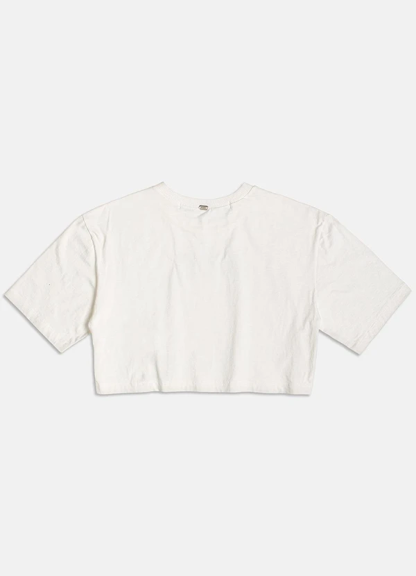 I Am - Blusa Cropped Bye com Correntes Off White 6