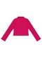 Carinhoso - Blusa Cropped Canelada Menina Vermelho - variação: Rosa