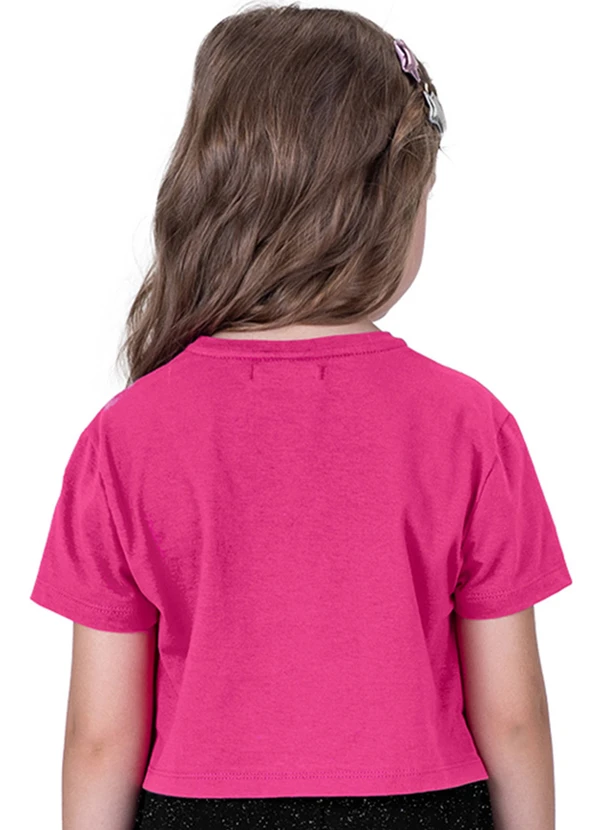 Trick Nick - Blusa Cropped com Shorts com Glitter Rosa 2