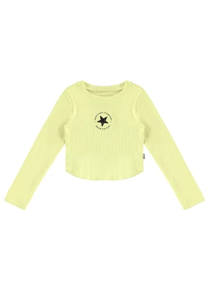 Malwee Kids - Blusa Cropped Fabulous Amarelo - MALWEE KIDS