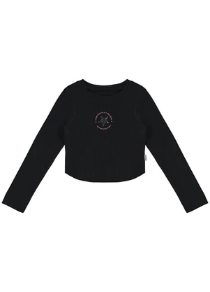 Malwee Kids - Blusa Cropped Fabulous Menina Preto - MALWEE KIDS