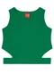 Kyly - Blusa Cropped Infantil Menina Básica Preto - variação: Verde