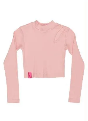 Gloss - Blusa Cropped Juvenil Menina Rosa - GLOSS