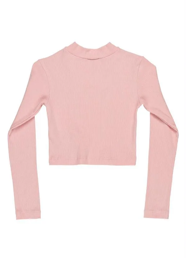 Gloss - Blusa Cropped Juvenil Menina Rosa 2
