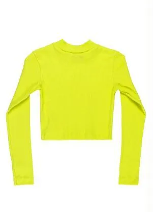Gloss - Blusa Cropped Juvenil Menina Verde - GLOSS