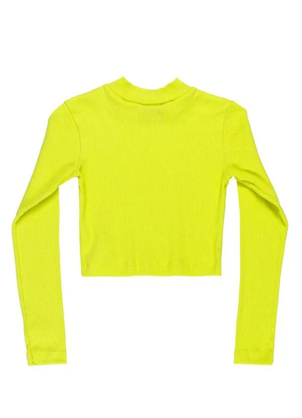 Gloss - Blusa Cropped Juvenil Menina Verde 2