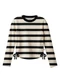 Malwee Kids - Blusa Cropped Listrada Canelada Preto - variação: Preto